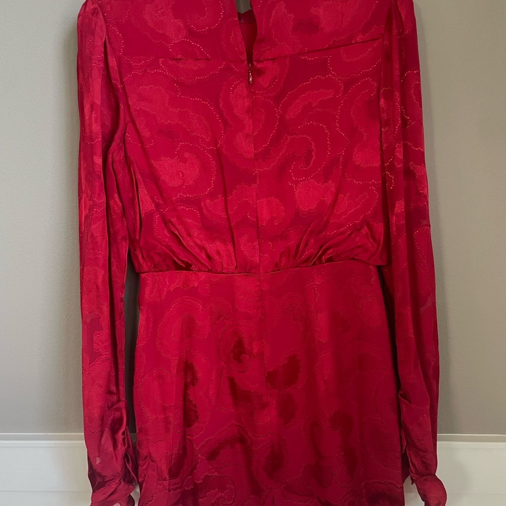 Saloni Rina Silk print dress